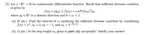 Solved 5 Let Fr” R Be Continuously Differentiable