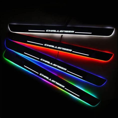 Dodge Challenger LED Door Sill Pro Guards|CarLEDLogo