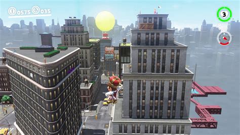 Super Mario Odyssey Metro Kingdom Moon Glittering Above The Pool