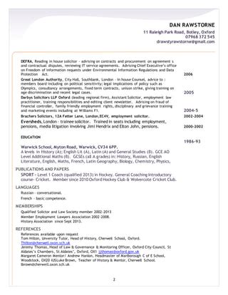 Legal Cv Dan Rawstorne Pdf