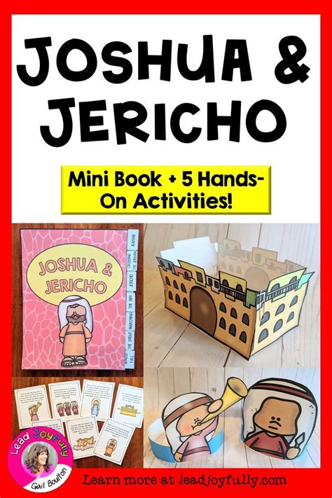 Joshua And Jericho Mini Book With Five Hands On Activities Joyful Living