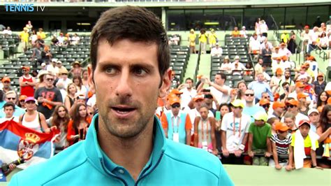 Novak Djokovic Post Match Interview After Clinching The Miami Open