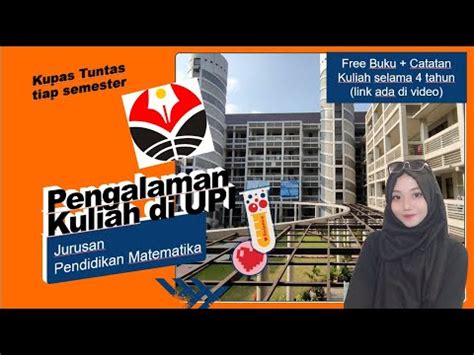 PENGALAMAN KULIAH JURUSAN PENDIDIKAN MATEMATIKA UPI YouTube