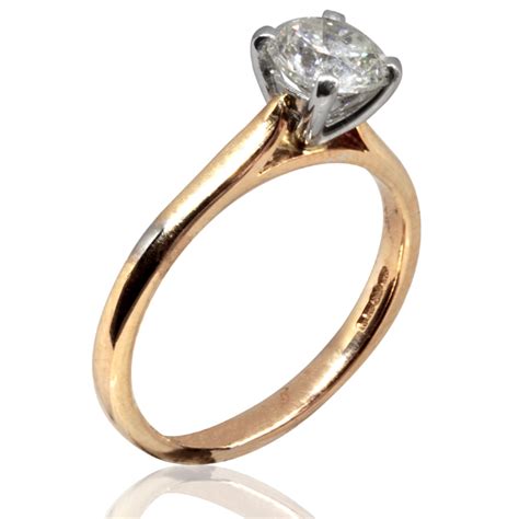 Ct Rose Gold Solitaire Ring Ian Gallacher