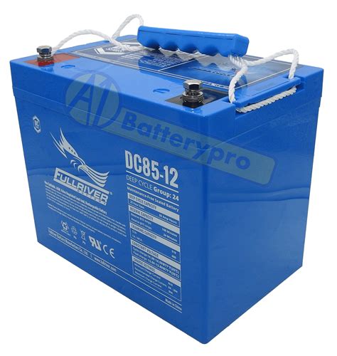 DC85 12 DC85 12 12VOLT 85AH AGM DEEP CYCLE PREMIUM FULLRIVER BATTERY