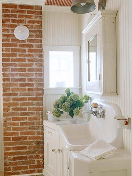 Bathrooms With Exposed Brick Walls Megan Morris