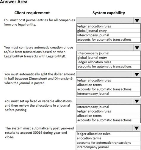 system capability   configure examtraining