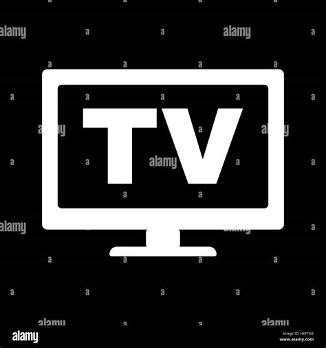 The Tv Icon Television And Telly Telecasting Broadcast Symbol Flat