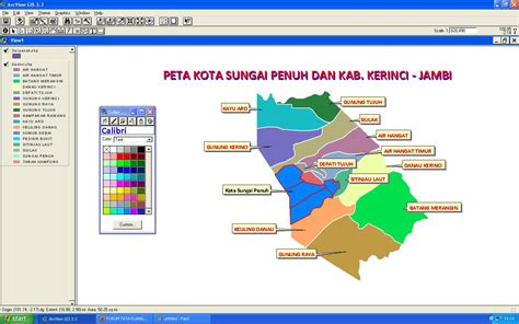 Forum Tata Ruang Peta Kab Kerinci Dan Kota Sei Penuh Jambi