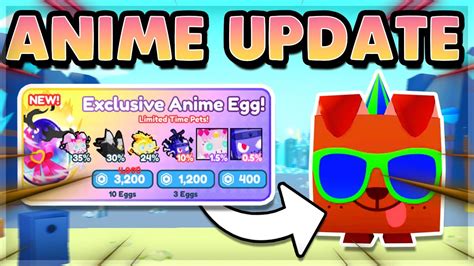 New Anime Update In Pet Simulator X New Egg New Pets And Much More