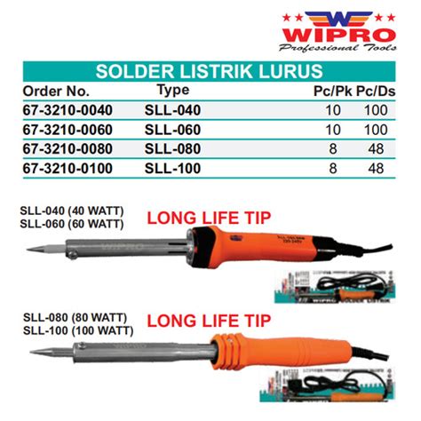 Jual Wipro Solder Listrik Watt W W W W W