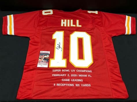 Tyreek Hill Autographed Signed Kansas City Chiefs Custom Jersey Super