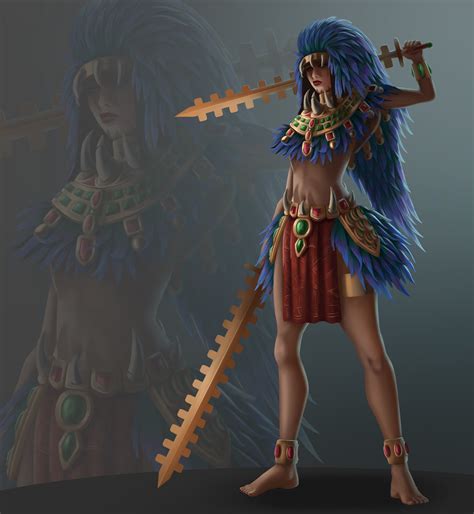 ArtStation - Aztec warrior