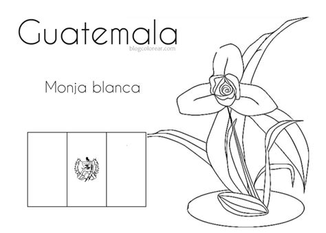 La Monja Blanca De Guatemala Sketch Coloring Page