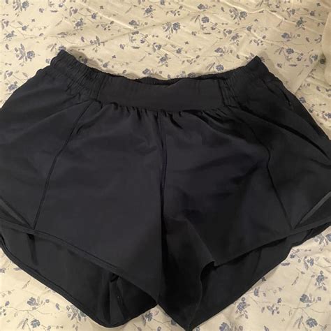Lulu Lemon Navy Hotty Hot Shorts Depop