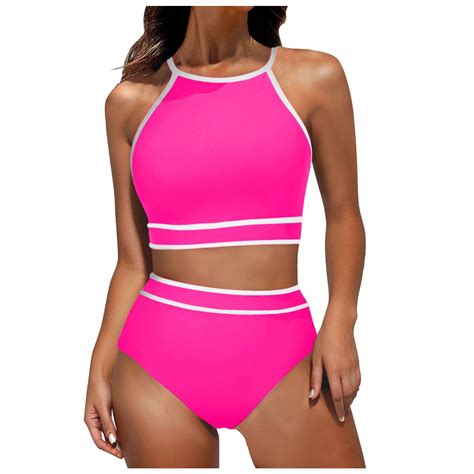 Halter Swimsuits For Women Lightweight Bandage Bikini Halter Swimsuits