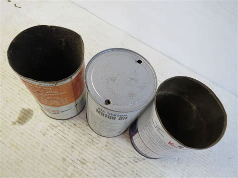 Coop Oil Can Opened Allstate Motor Oil Can Opened Viceroy Anti