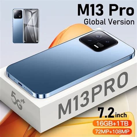 Novo Smartphone M Pro Inch Hd Camera Mp Mp Telem Veis Gb