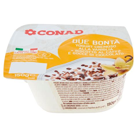 Due Bont Yogurt Cremoso Vaniglia G Conad Conad