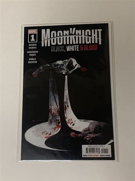 Moon Knight Black White Blood 1 1st App Of Last Living Priest Of