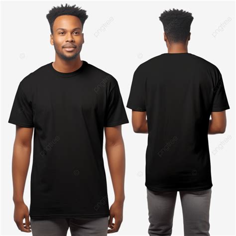 Black Men S Classic T Shirt Front And Back Apparel Branding Clothes