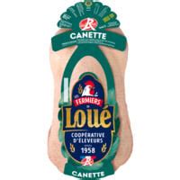 Canette fermier Label Rouge LOUE la barquette de 1 6Kg à Prix Carrefour