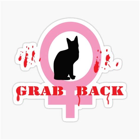 Pussy Grabs Back Sticker Sticker By Samtamb Redbubble