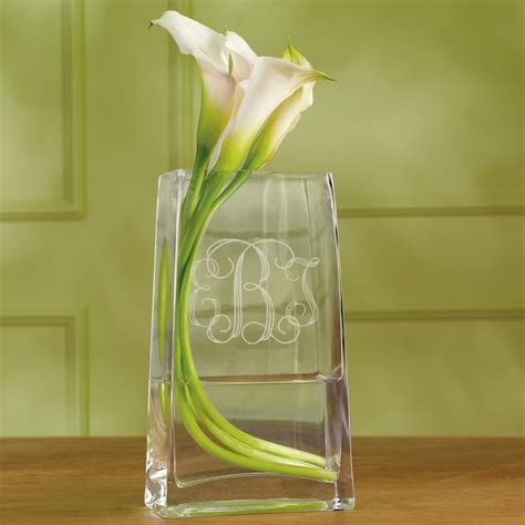 Monogrammed Vase Custom Flower Vase Personalized Centerpiece Bridesmaid