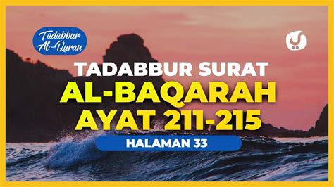 Tafsir Alquran Juz 2 Halaman 33 Surat Al Baqarah Ayat 211 215 Tafsir