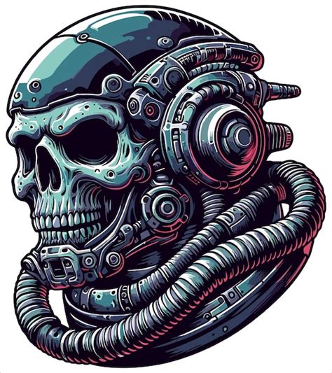 Premium Vector Cyberpunk Skull