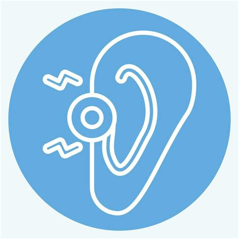 Icon Ear Related To Body Ache Symbol Blue Eyes Style Simple Design