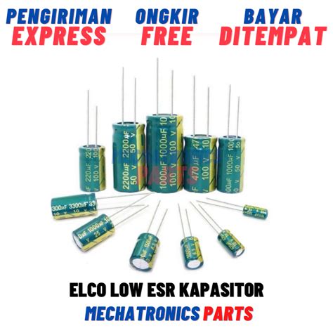 Jual Elco Low ESR Kapasitor Elko Capacitor Electrolit Elektrolit