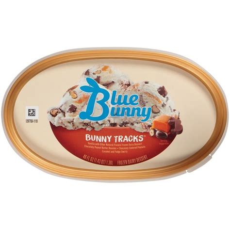 Blue Bunny Signature Bunny Tracks Frozen Dessert 46 Fl Oz Instacart