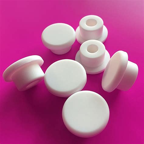 White Food Grade Silicone Rubber Hole Plugs Blanking End Cap Tube