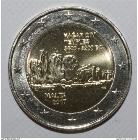 Malte Malte Euro Temple Hagar Qim Superbe A Fleur De Coin