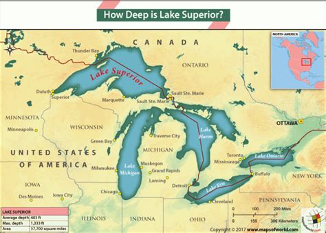 Map Of Lake Superior In North America Answers