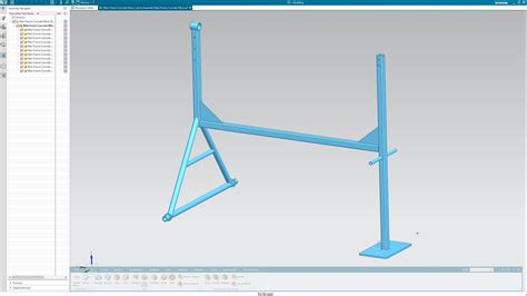 Siemens Nx Structure Designer Main Frame Concrete Mixer Youtube