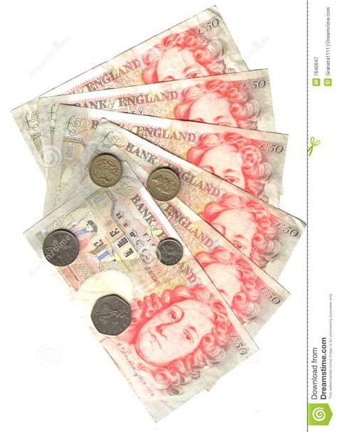 English Fifty Pound Notes Editorial Image 68896420