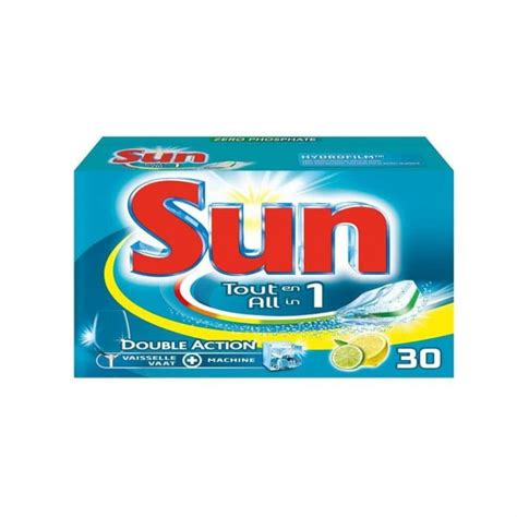 Sun Tout En Tablettes Lave Vaisselle Citron Lavages Panierdor