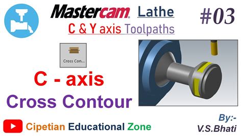 Mastercam Lathe C Y Axis C Axis Cross Contour