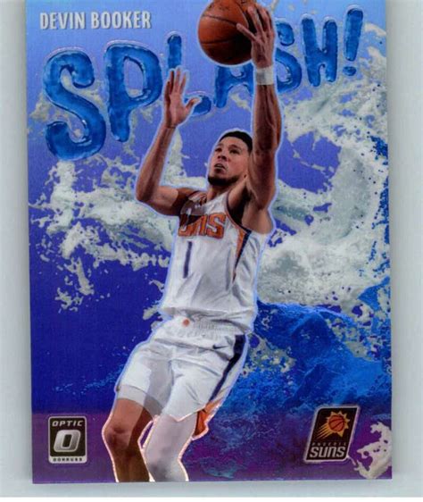 Donruss Optic Splash Purple Prizm Devin Booker Suns Ebay