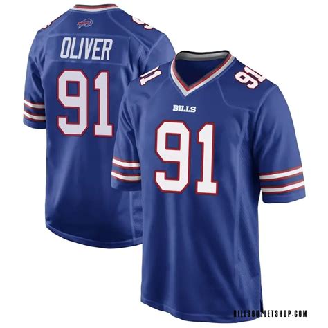 Youth Buffalo Bills Ed Oliver Royal Blue Game Team Color Jersey By Nike