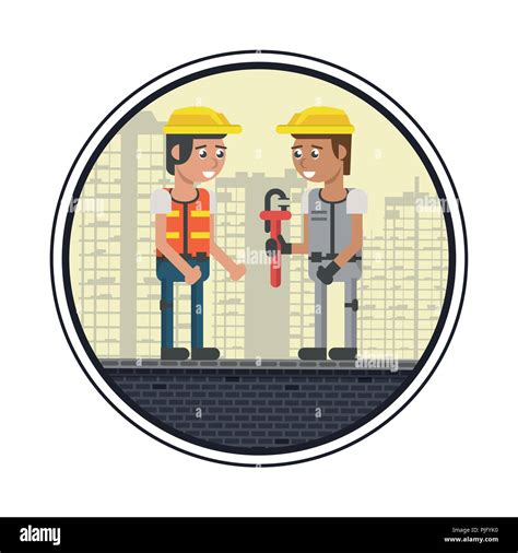 Construction Workers Cartoons Stock Vector Image And Art Alamy