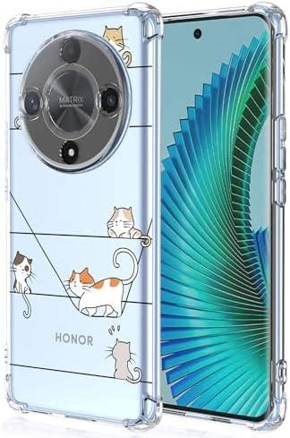 XINYEXIN Coque pour Honor Magic 6 Lite 5G Mignon Dessin Animé Chat