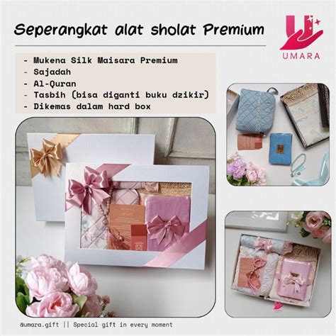 Jual Paket Mahar Seserahan Alat Sholat Mukena Silk Maisara Premium