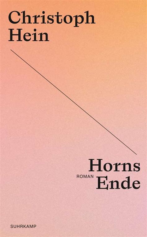 Horns Ende Christoph Hein Buch Jpc