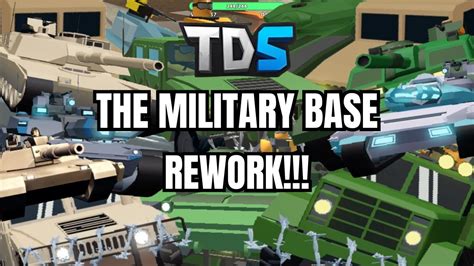 The New TDS Military Base Rework Tower Defense Simulator UPDATE