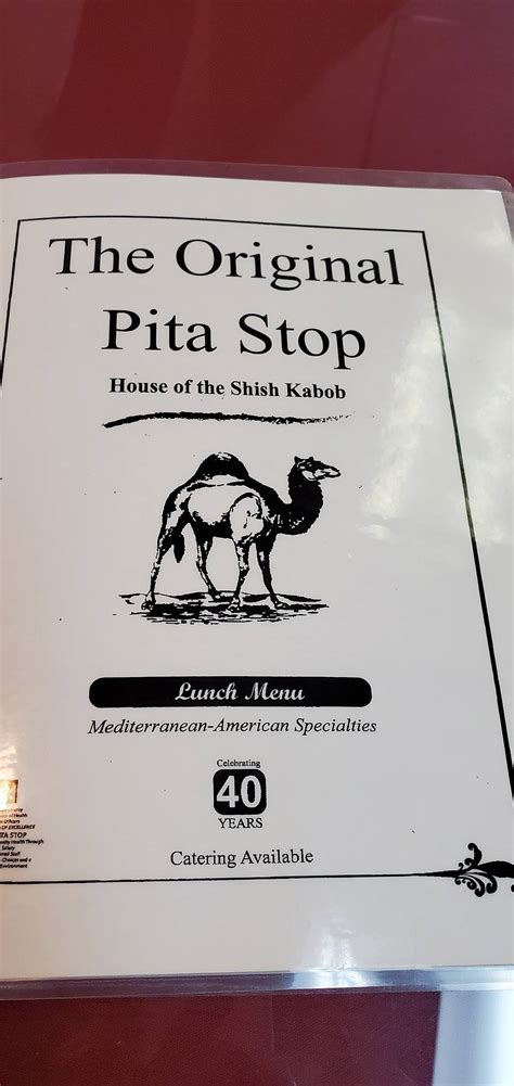 Menu At The Pita Stop Restaurant Birmingham 12th St S