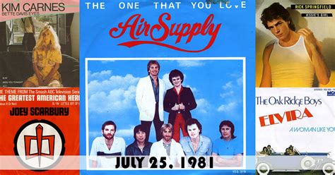 Singles Chart for 1981-07-25 | Music Charts Archive