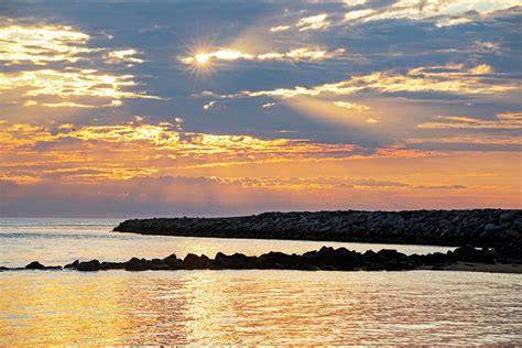 Plum Island Golden Sunrise Newburyport Massachusetts Plum Island Beach Photograph By Toby